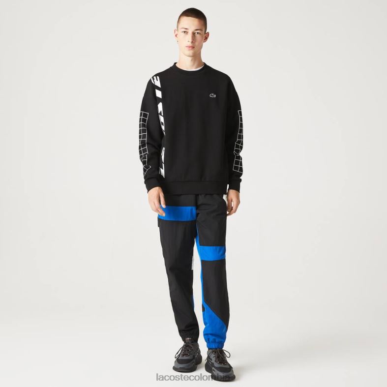 sudadera de piqué holgada negro Lacoste ropa hombres 80XZX999
