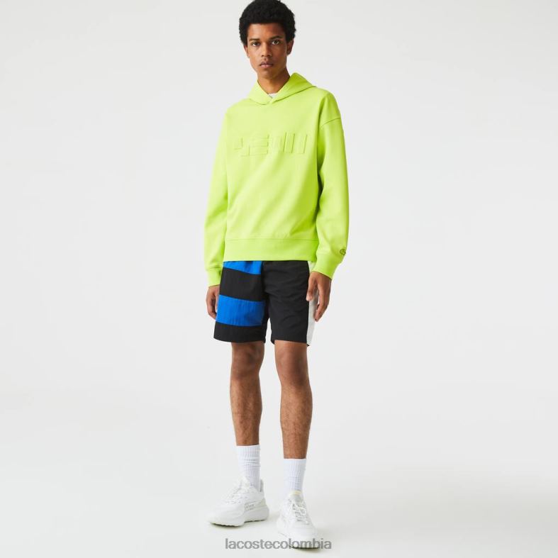 sudadera holgada con capucha amarillo Lacoste ropa hombres 80XZX1054