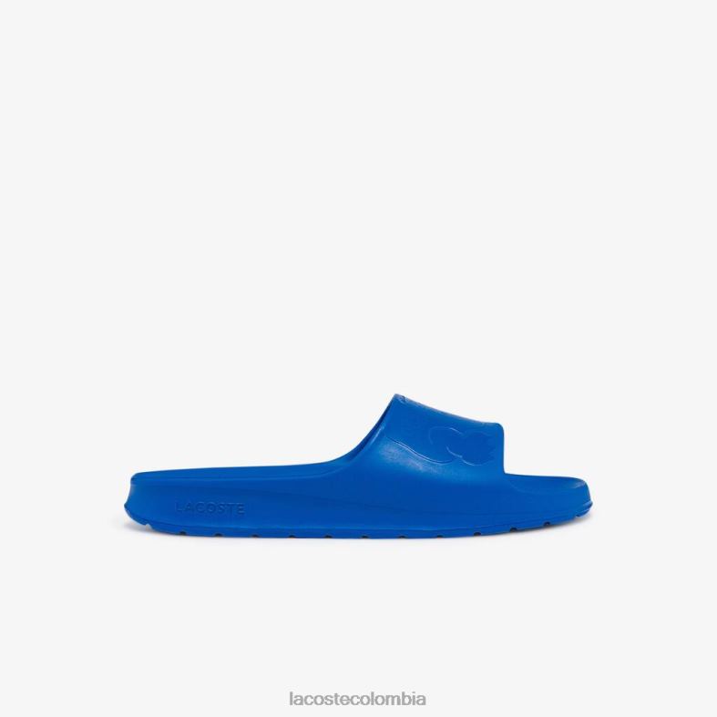 chanclas croco 2.0 de material sintético con logo azul Lacoste zapatos hombres 80XZX1812