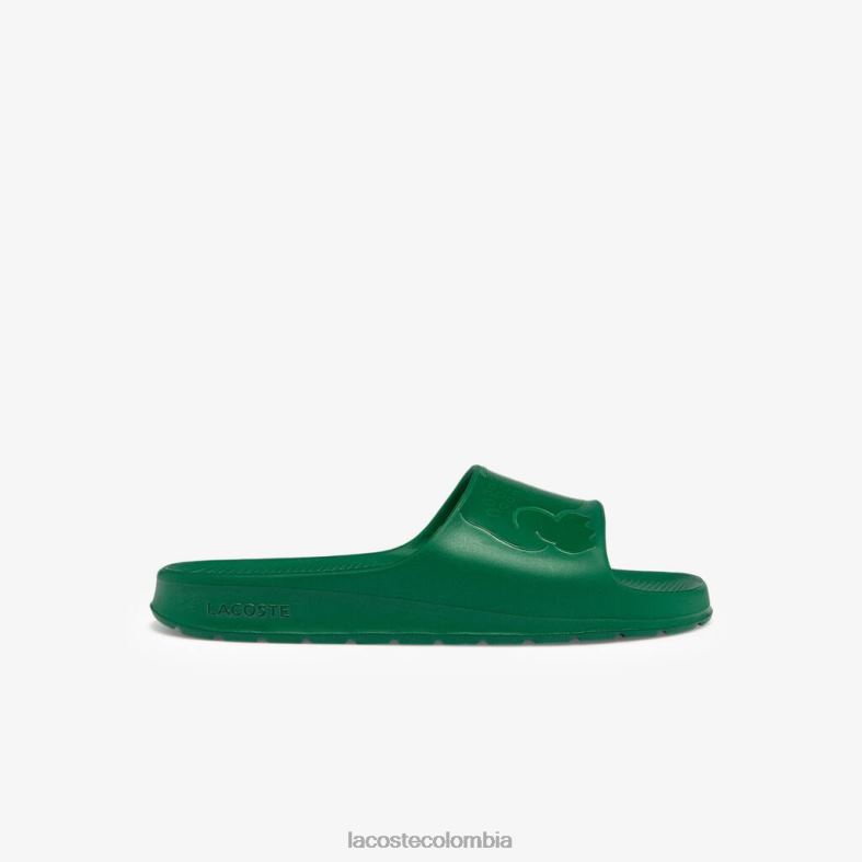 chanclas croco 2.0 de material sintético con logo verde Lacoste zapatos hombres 80XZX1814