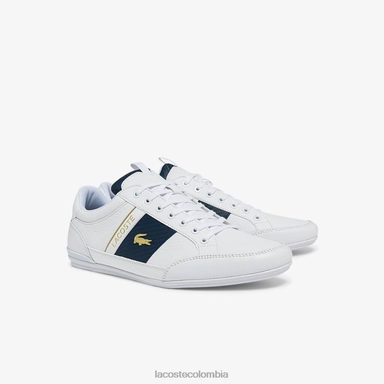 Zapatillas chaymon de piel y fibra de carbono. blanco Lacoste zapatos hombres 80XZX1771