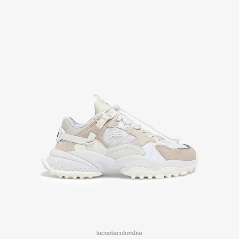 Zapatillas l-guard breaker de tela y piel blanquecino Lacoste zapatos hombres 80XZX1859