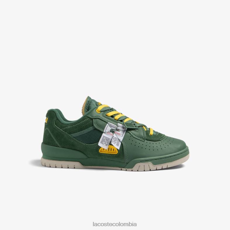 Zapatillas m89 de piel y tela. verde Lacoste zapatos hombres 80XZX1749