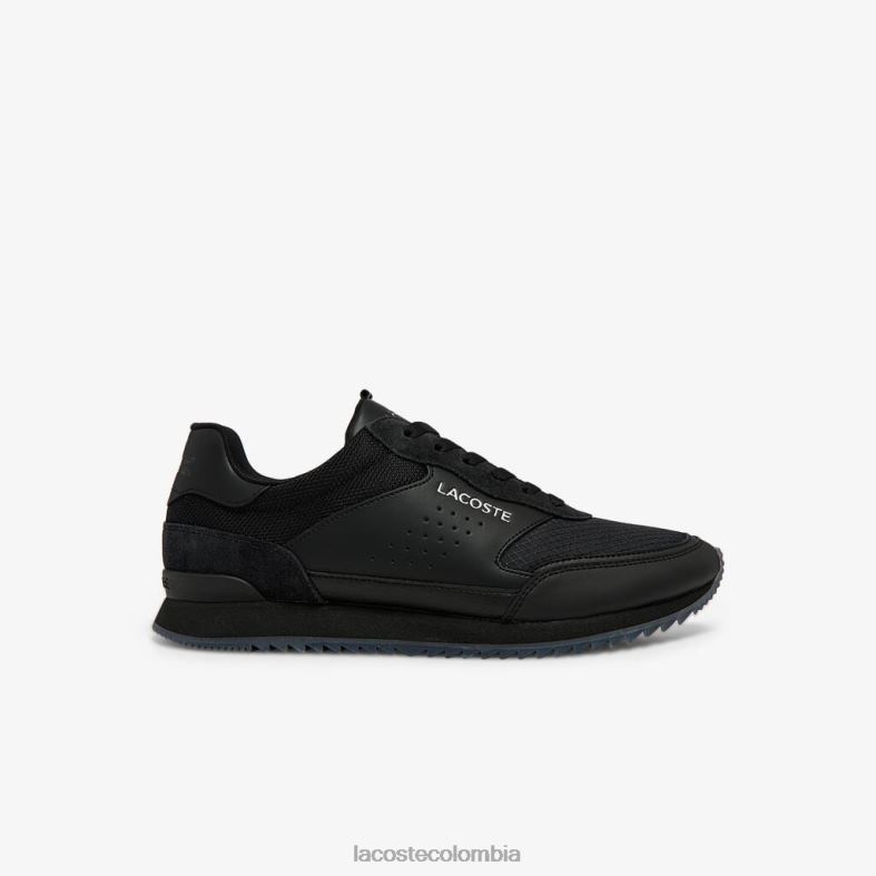 zapatillas Partner Luxe de tela negro Lacoste zapatos hombres 80XZX1706