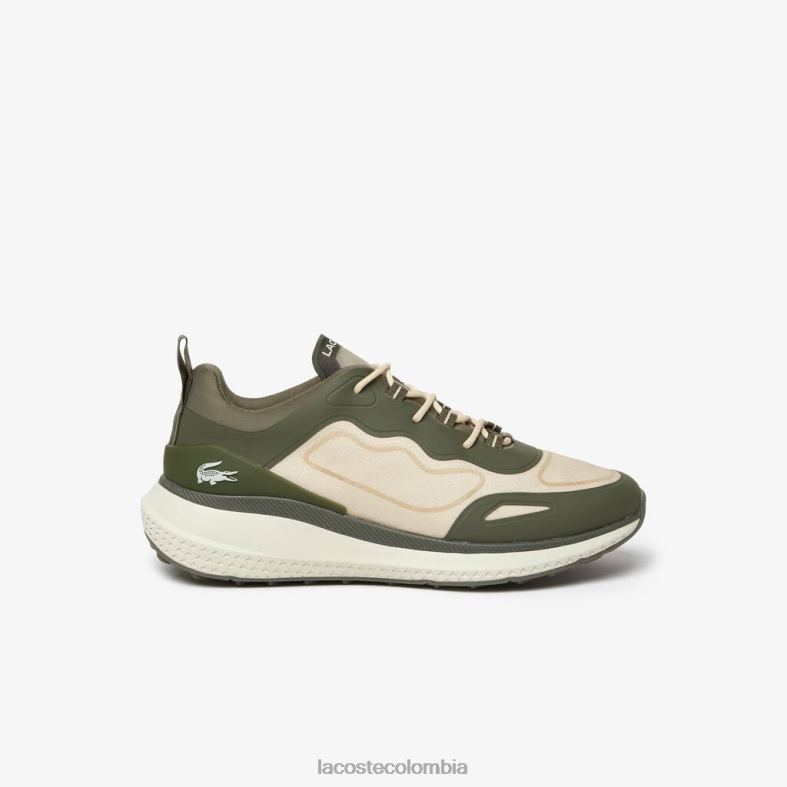 zapatillas active 4851 de tela verde oscuro y blanco roto Lacoste zapatos hombres 80XZX1887