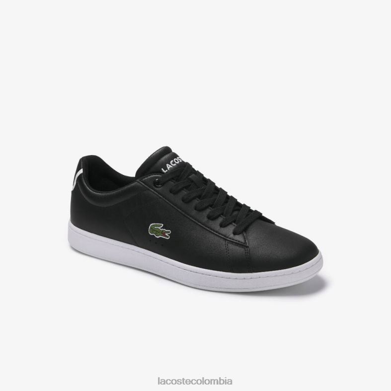zapatillas carnaby evo de piel negro Lacoste zapatos hombres 80XZX1875