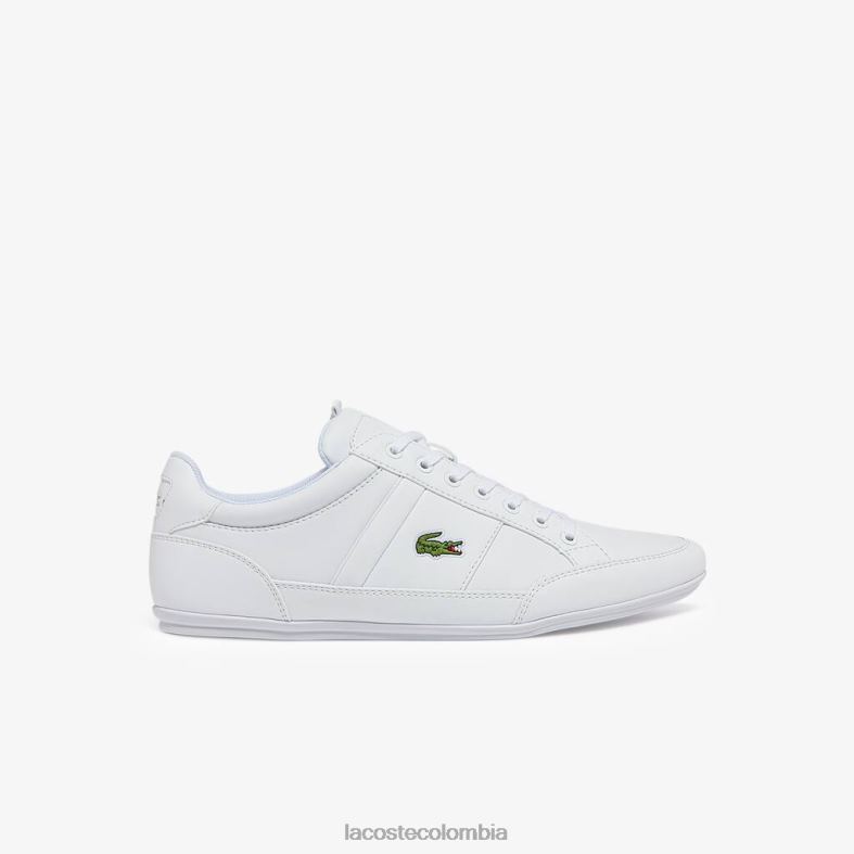 zapatillas chaymon de piel y sintetico blanco Lacoste zapatos hombres 80XZX1867