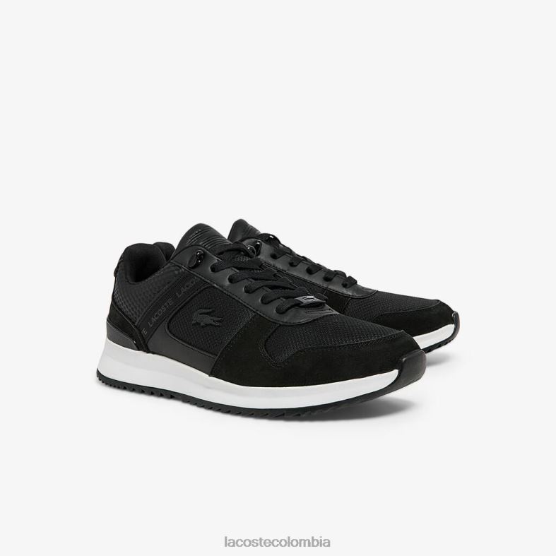 zapatillas joggeur 2.0 de piel negro Lacoste zapatos hombres 80XZX1906