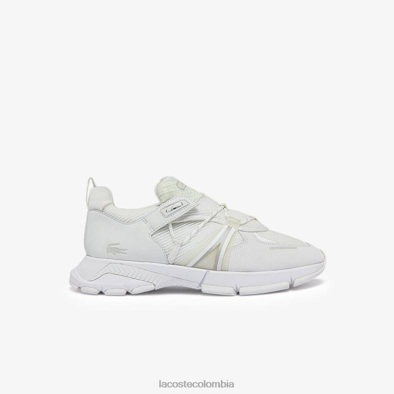 zapatillas l003 de tela blanco Lacoste zapatos hombres 80XZX1798