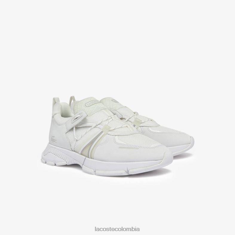 zapatillas l003 de tela blanco Lacoste zapatos hombres 80XZX1798