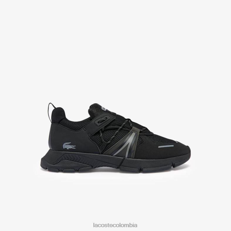 zapatillas l003 de tela negro Lacoste zapatos hombres 80XZX1796