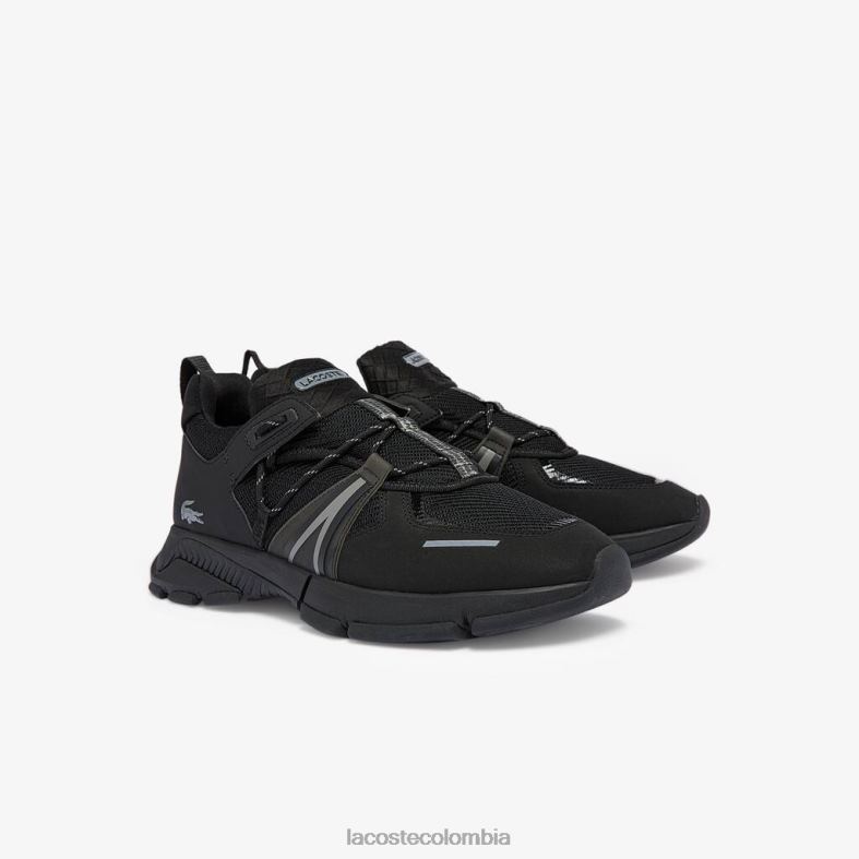 zapatillas l003 de tela negro Lacoste zapatos hombres 80XZX1796