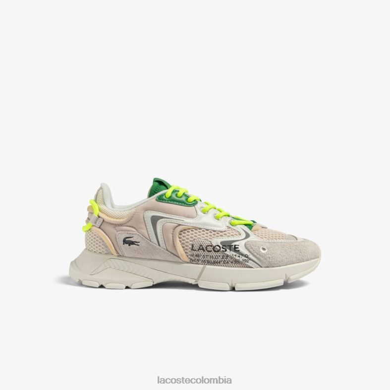 zapatillas l003 neo textiles blanco verde Lacoste zapatos hombres 80XZX1698