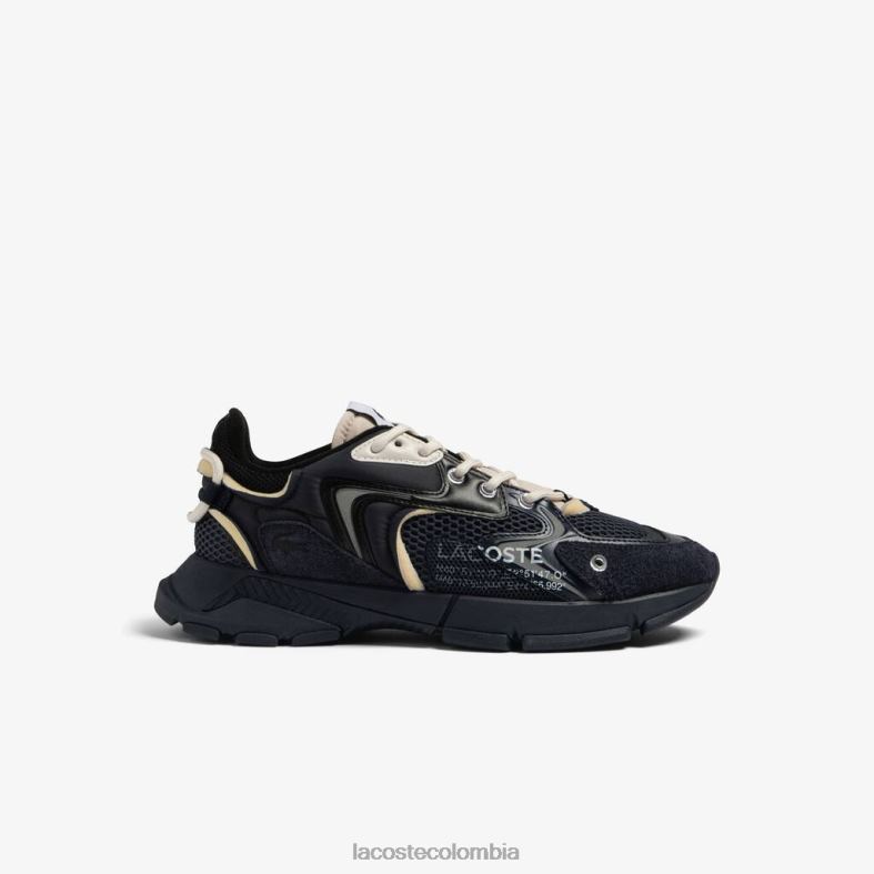zapatillas l003 neo textiles negro/azul marino Lacoste zapatos hombres 80XZX1693
