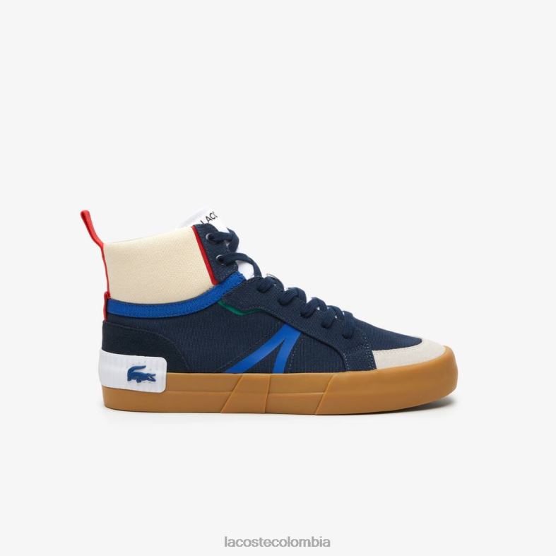 zapatillas l004 azul marino/goma Lacoste zapatos hombres 80XZX1786
