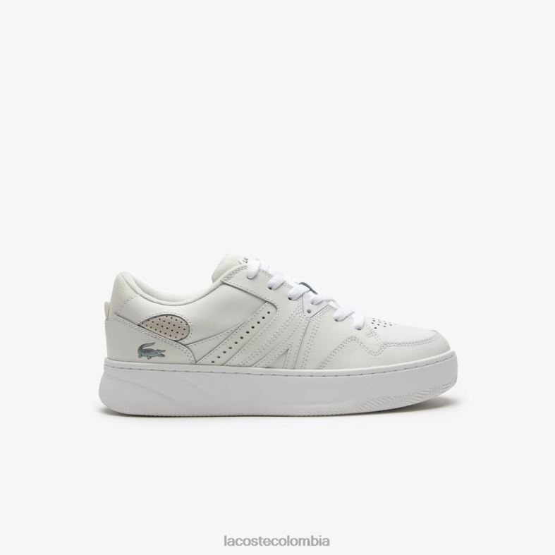 zapatillas l005 de piel blanco Lacoste zapatos hombres 80XZX1823
