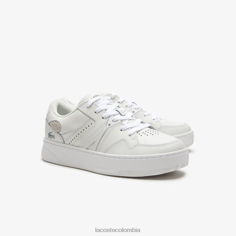 zapatillas l005 de piel blanco Lacoste zapatos hombres 80XZX1823