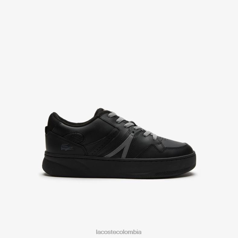 zapatillas l005 de piel negro Lacoste zapatos hombres 80XZX1824