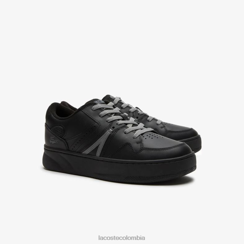 zapatillas l005 de piel negro Lacoste zapatos hombres 80XZX1824