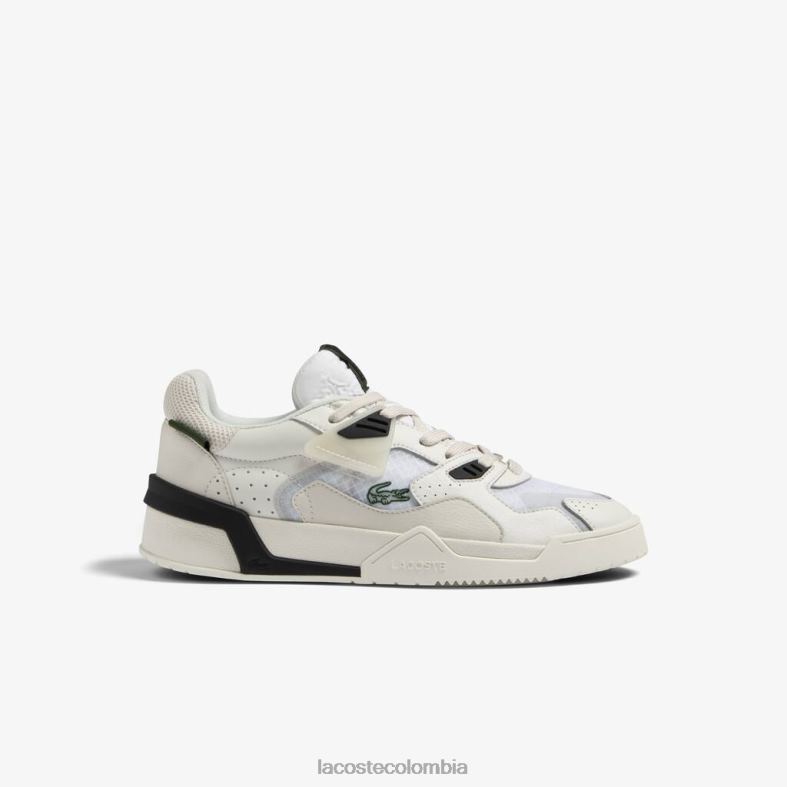 zapatillas lt125 de piel blanco y blanquecino Lacoste zapatos hombres 80XZX1730