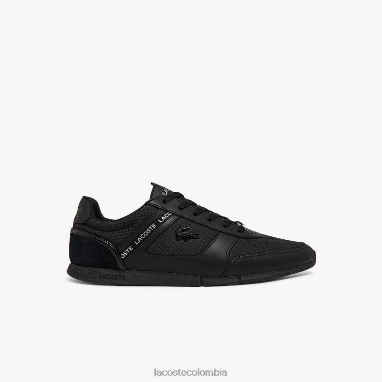 zapatillas menerva de tela negro Lacoste zapatos hombres 80XZX1701
