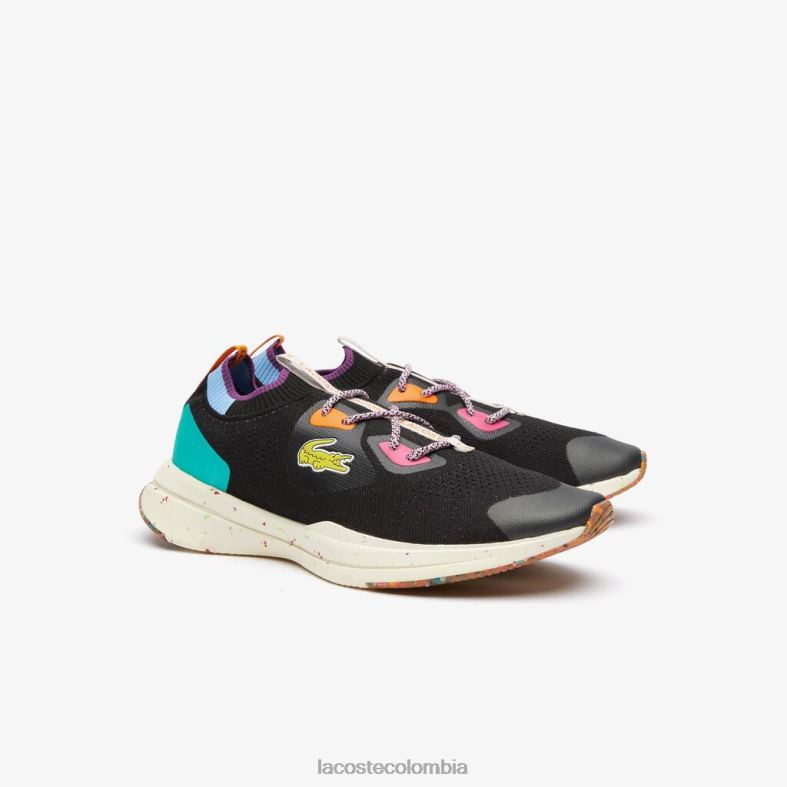 zapatillas run spin eco textil negro/turquesa Lacoste zapatos hombres 80XZX1901