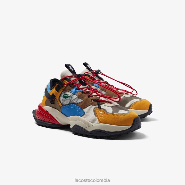 calzado outdoor textil l-guard breaker blanco roto y azul claro Lacoste zapatos hombres 80XZX1779