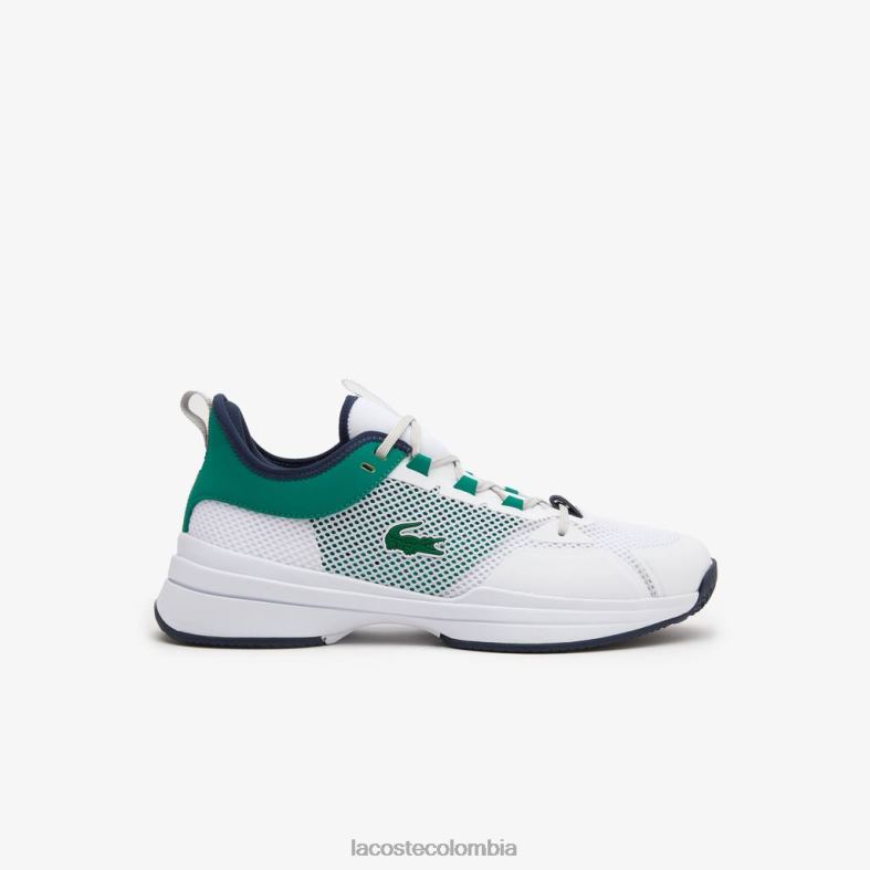 tenis ag-lt21 textil blanco verde Lacoste zapatos hombres 80XZX1903