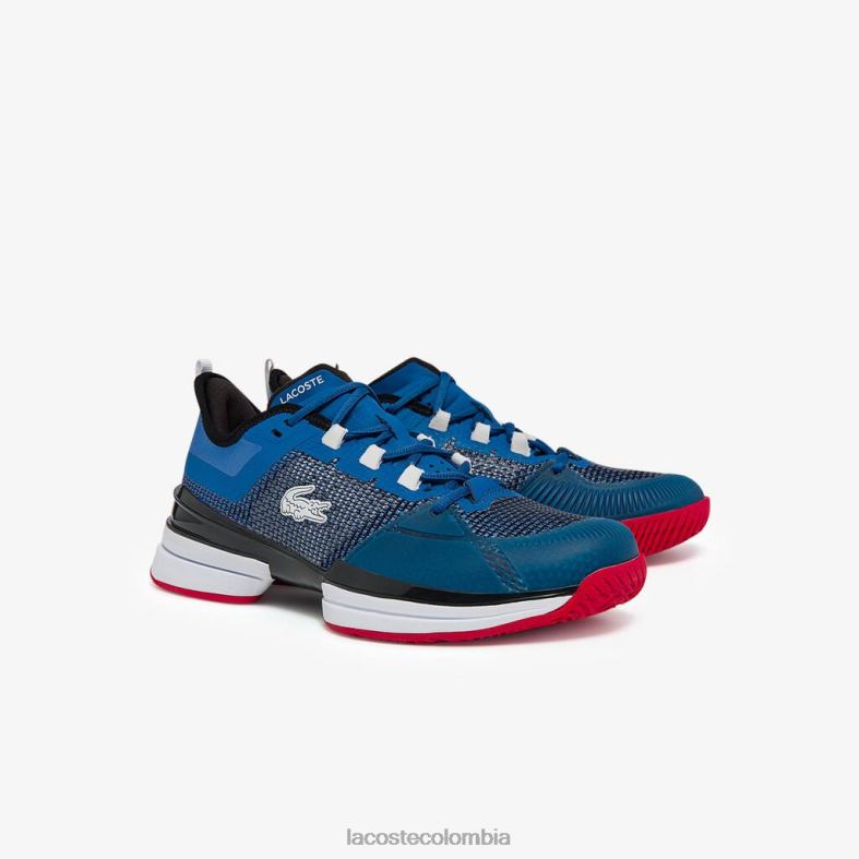 tenis ag-lt21 ultra textil azul blanco Lacoste zapatos hombres 80XZX1852