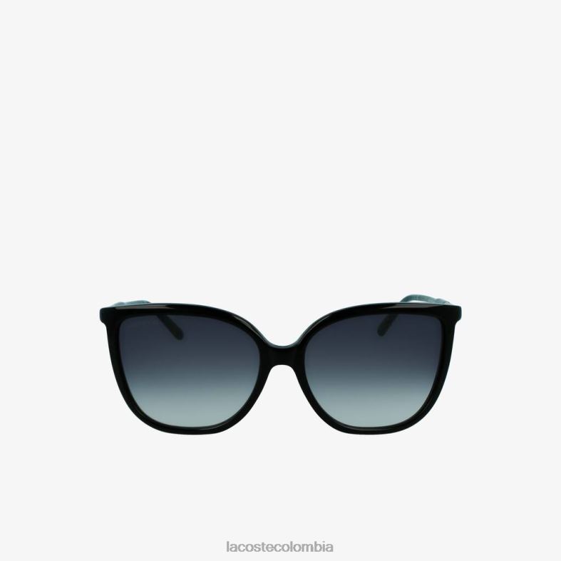 gafas de sol tubulares de acetato con forma de mariposa negro mate Lacoste accesorios mujer 80XZX2906