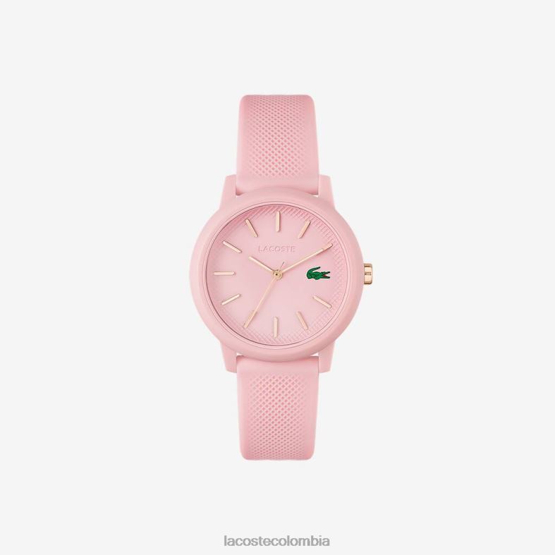 Reloj 12.12 con correa de silicona rosa. rosa Lacoste accesorios mujer 80XZX2909
