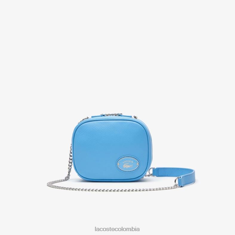 bolso cruzado pequeño de piel granulada argentino Lacoste bolsos y marroquinería mujer 80XZX2852
