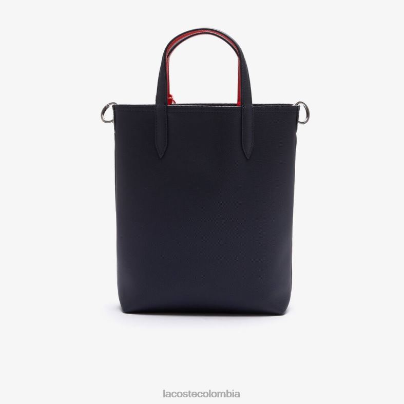 bolso tote Anna reversible de lona revestida marino 166 rojo 240 Lacoste bolsos y marroquinería mujer 80XZX2818