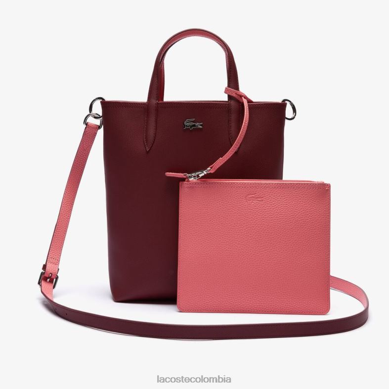 bolso tote Anna reversible de lona revestida perileno amarilis Lacoste bolsos y marroquinería mujer 80XZX2781