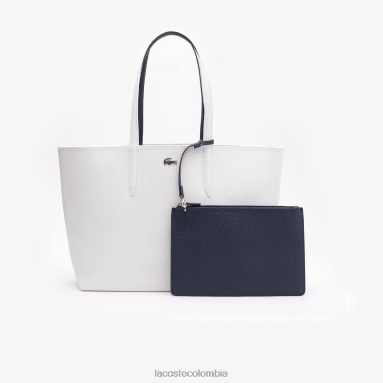 bolso tote bicolor reversible anna harina azul noche Lacoste bolsos y marroquinería mujer 80XZX2776