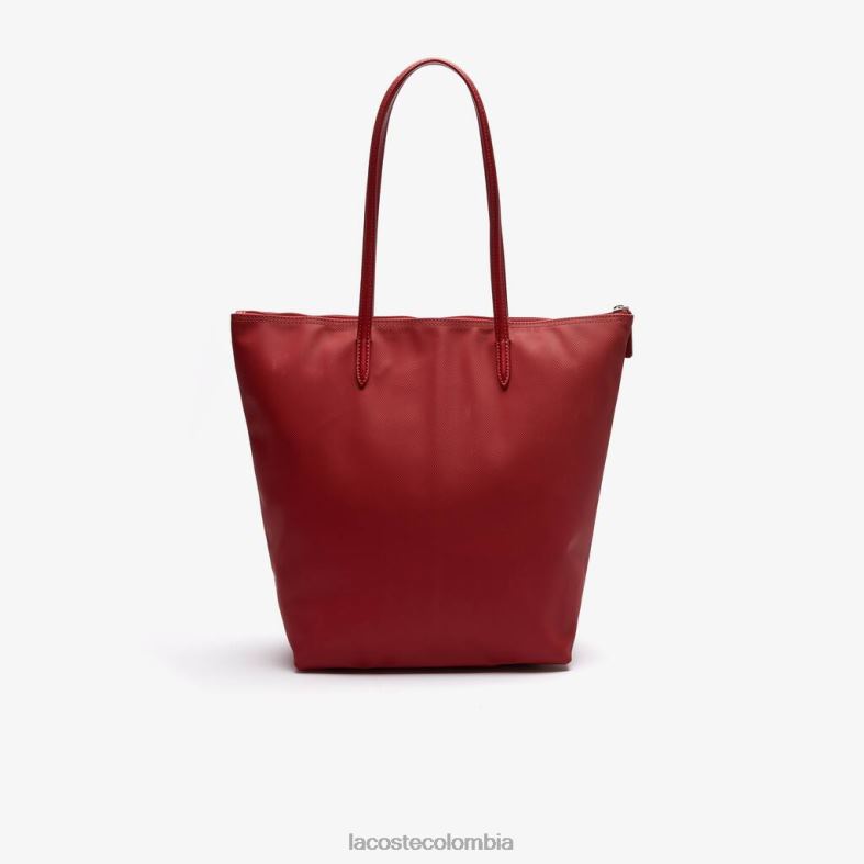 bolso tote con cremallera vertical l.12.12 concept alizarina Lacoste bolsos y marroquinería mujer 80XZX2837