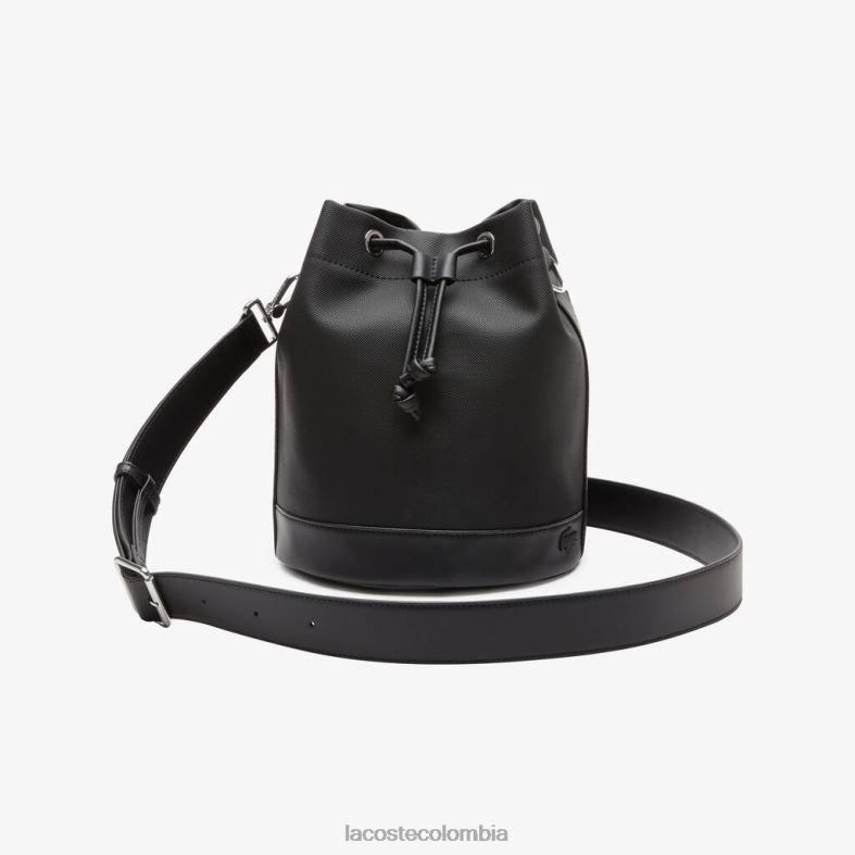 bolso bombonera con correa removible negro Lacoste bolsos y marroquinería mujer 80XZX2860