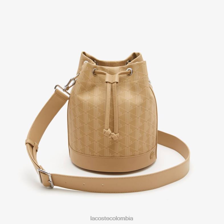 bolso bombonera con monograma beige vienés Lacoste bolsos y marroquinería mujer 80XZX2869