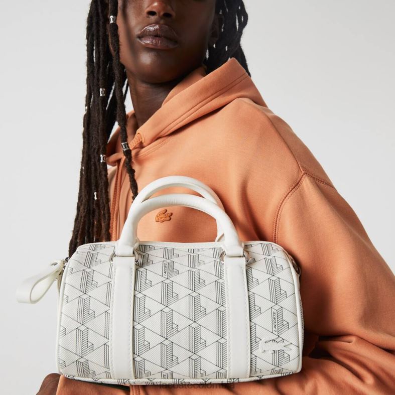 bolso boston con monograma farine sinople Lacoste bolsos y marroquinería mujer 80XZX2878
