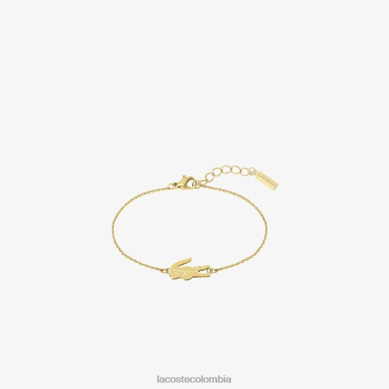 pulsera de cocodrilo oro Lacoste joyas mujer 80XZX2903