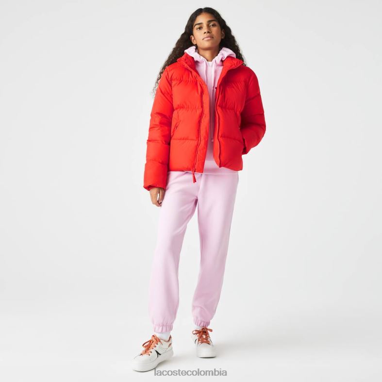 chaqueta acolchada plegable rojo Lacoste ropa mujer 80XZX2617