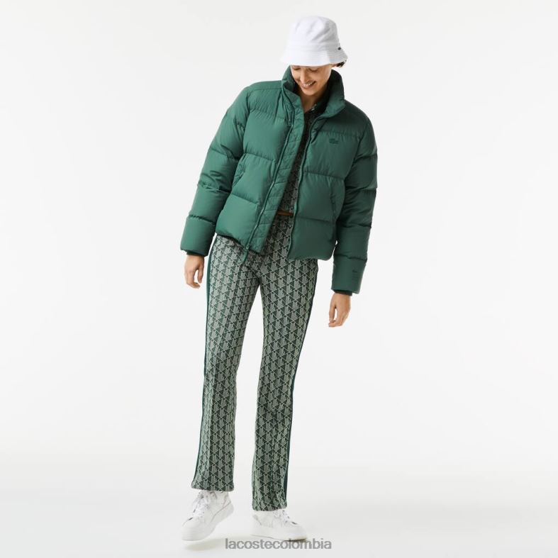 chaqueta acolchada plegable verde Lacoste ropa mujer 80XZX2615