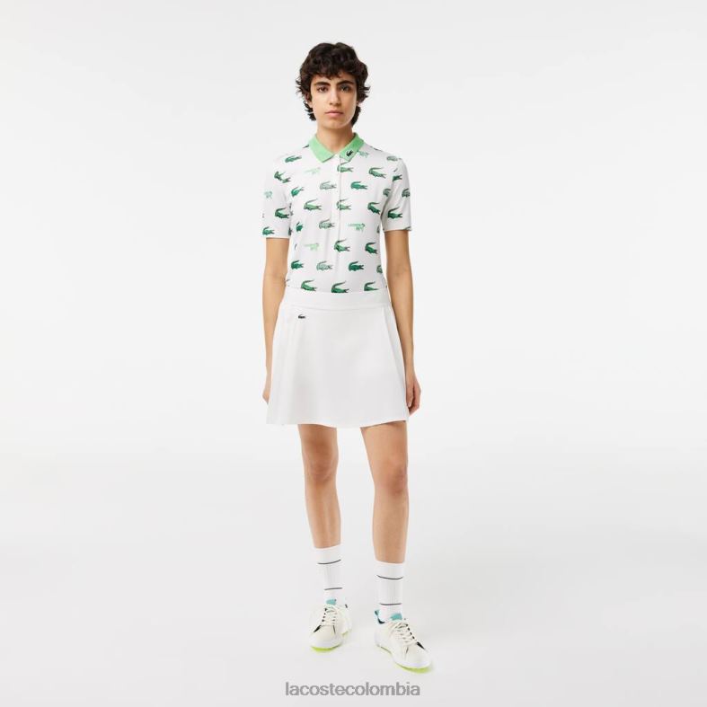 falda de golf corta deportiva incorporada blanco Lacoste ropa mujer 80XZX2419