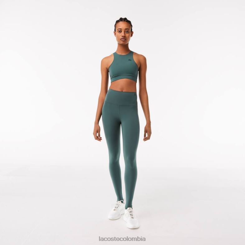 leggings con estribo verde Lacoste ropa mujer 80XZX2540