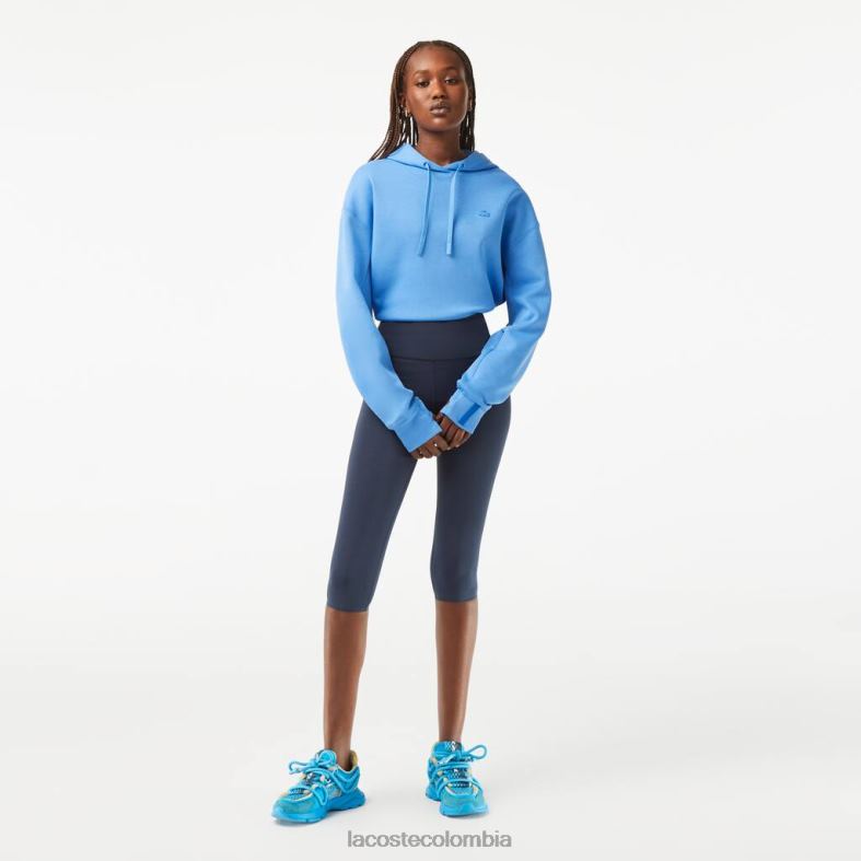 leggins deportivos lisos capri azul Lacoste ropa mujer 80XZX2425