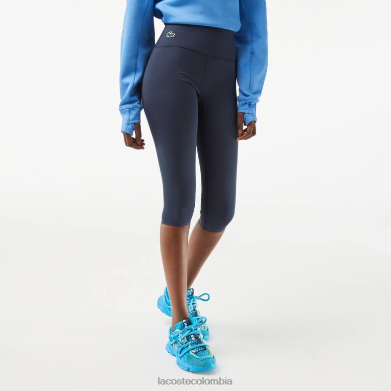 leggins deportivos lisos capri azul Lacoste ropa mujer 80XZX2425