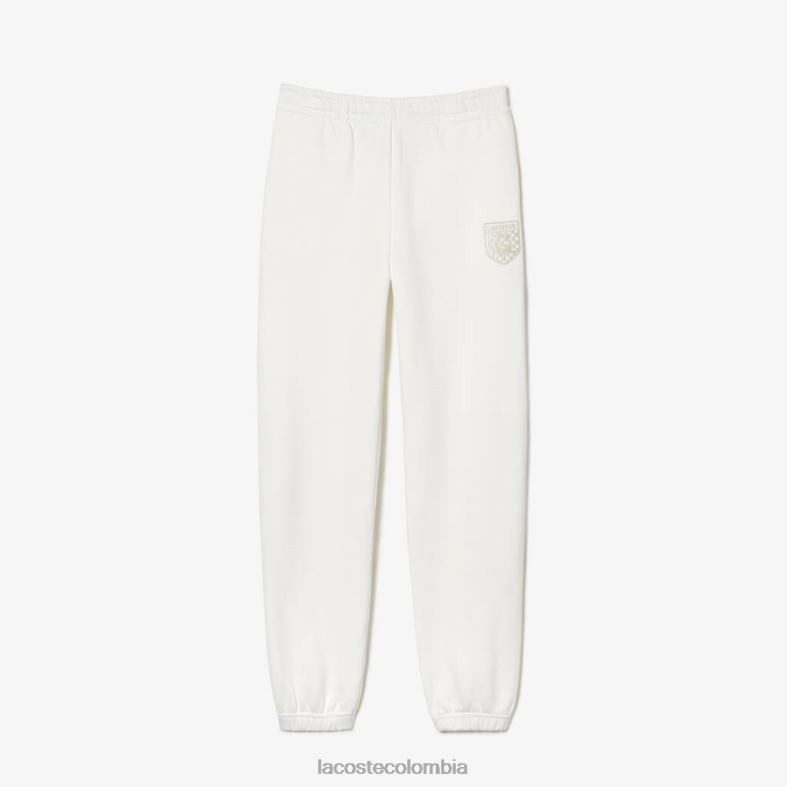 pantalones deportivos de lana de algodón blanco Lacoste x Goop ropa mujer 80XZX2665