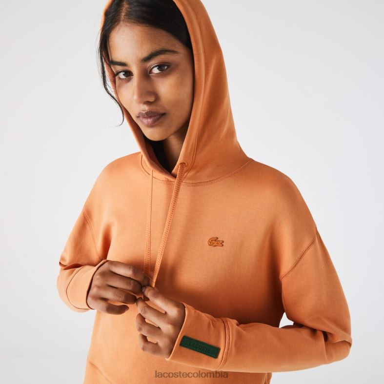 sudadera con capucha naranja Lacoste ropa mujer 80XZX2418