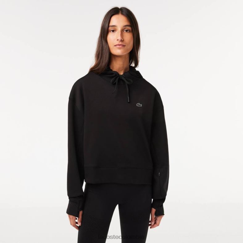sudadera con capucha negro Lacoste ropa mujer 80XZX2417