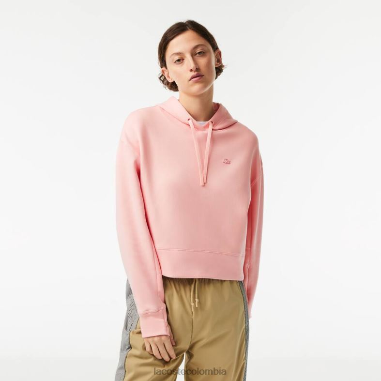 sudadera con capucha rosa Lacoste ropa mujer 80XZX2416